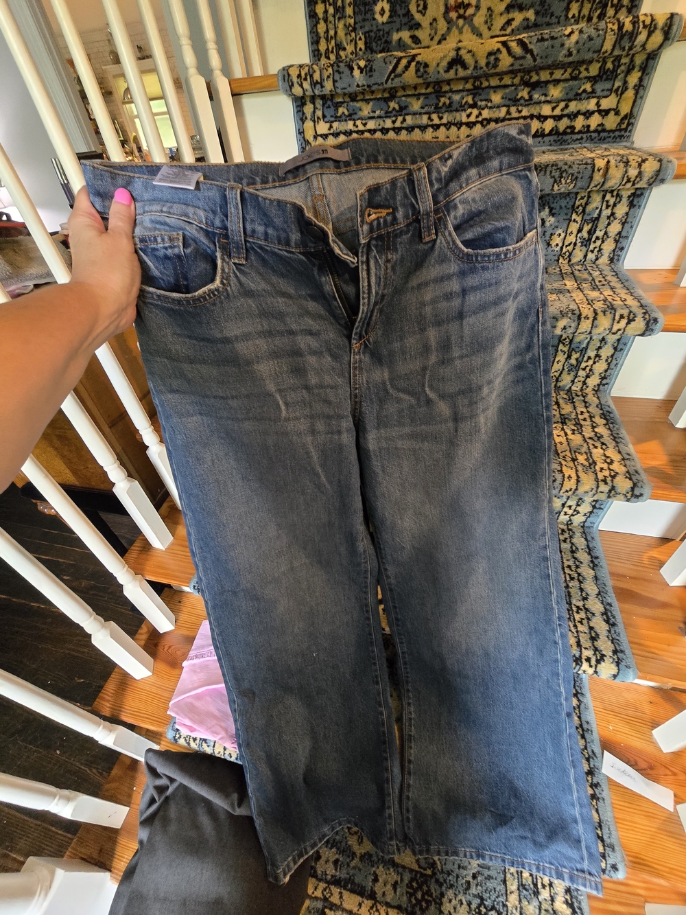 Joe's Jeans Wide-Leg Flare Jeans in Dark Blue Wash